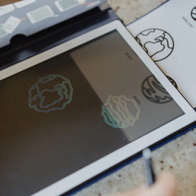 Podświetlany tablet do rysowania Kidydraw Mini Kidywolf - Galaktyka