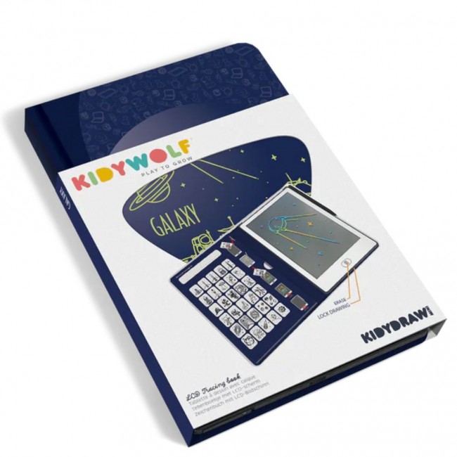 Podświetlany tablet do rysowania Kidydraw Mini Kidywolf - Galaktyka