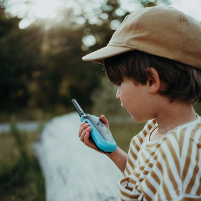 Zestaw krótkofalówek walkie talkie Kidywolf - różowo-niebieskie
