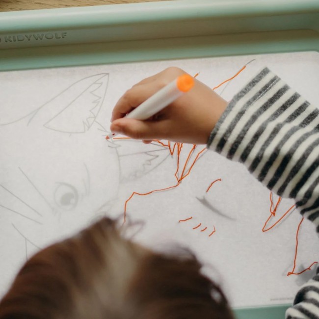 Podświetlany tablet do nauki pisania i rysowania Kidydraw Pro Kidywolf