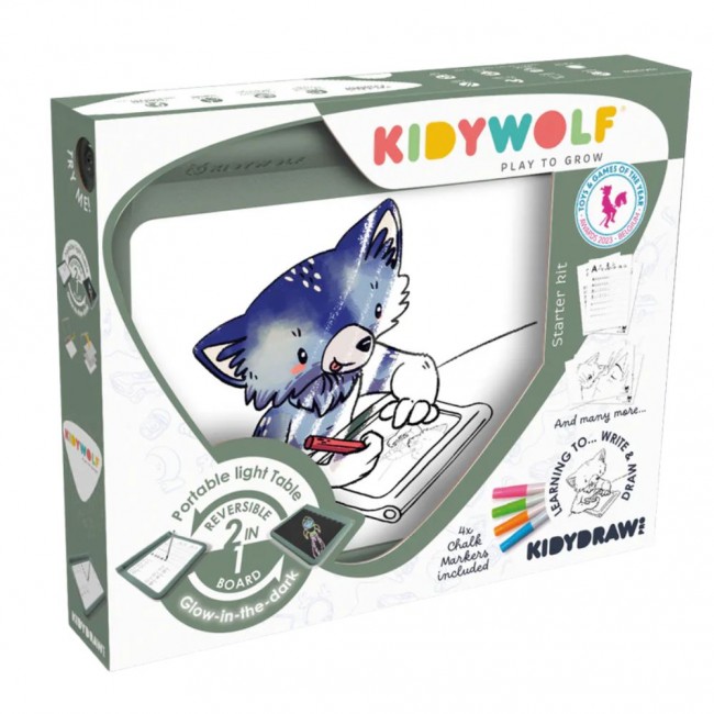 Podświetlany tablet do nauki pisania i rysowania Kidydraw Pro Kidywolf