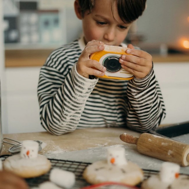 Wodoodporny aparat dla dzieci Kidywolf - żółty