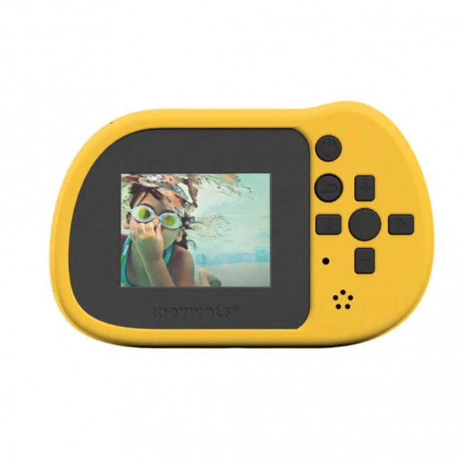 Wodoodporny aparat dla dzieci Kidywolf - żółty