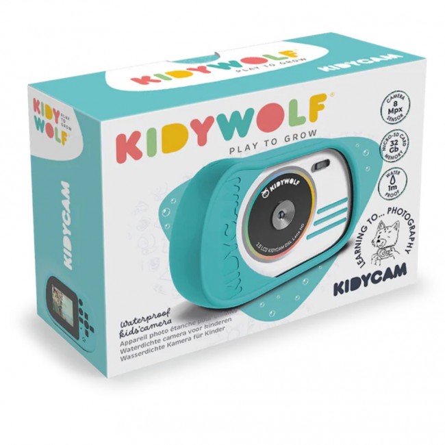 Wodoodporny aparat dla dzieci Kidywolf - miętowy