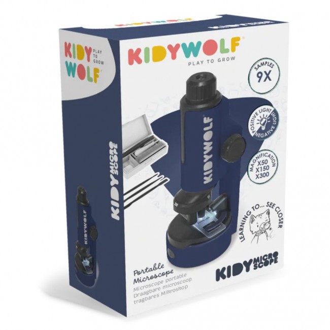 Przenośny mikroskop Kidywolf - niebieski