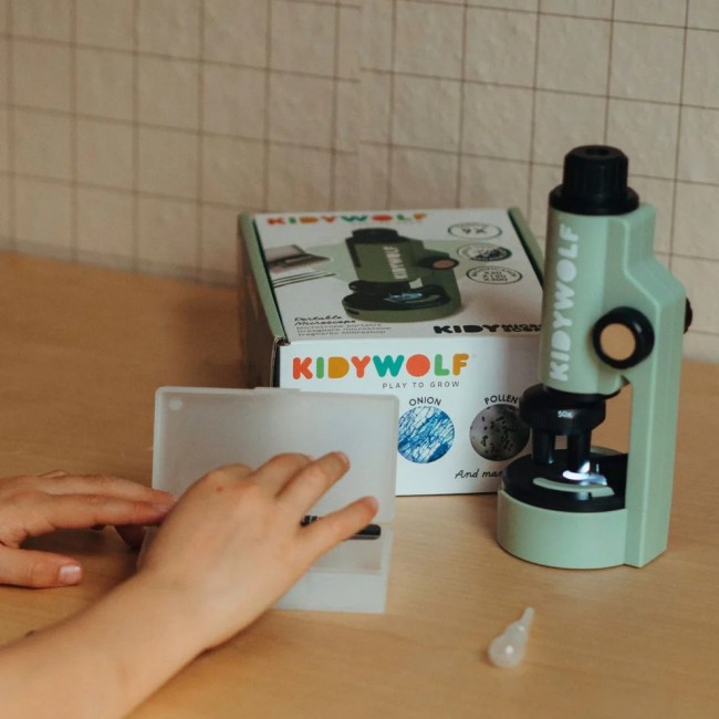 Przenośny mikroskop Kidywolf - zielony