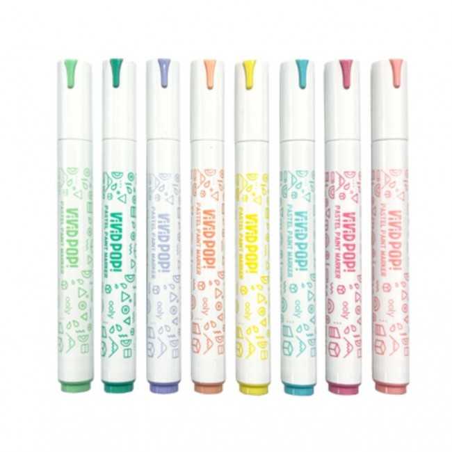 Markery Akrylowe Pastelowe Kolory Ooly - Vivid Pop 8 szt.