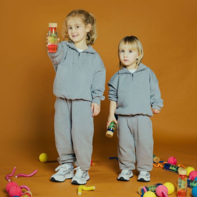 Butelka sensoryczna dwufazowa MOVE SPIRALA Petit Boum - Różowa