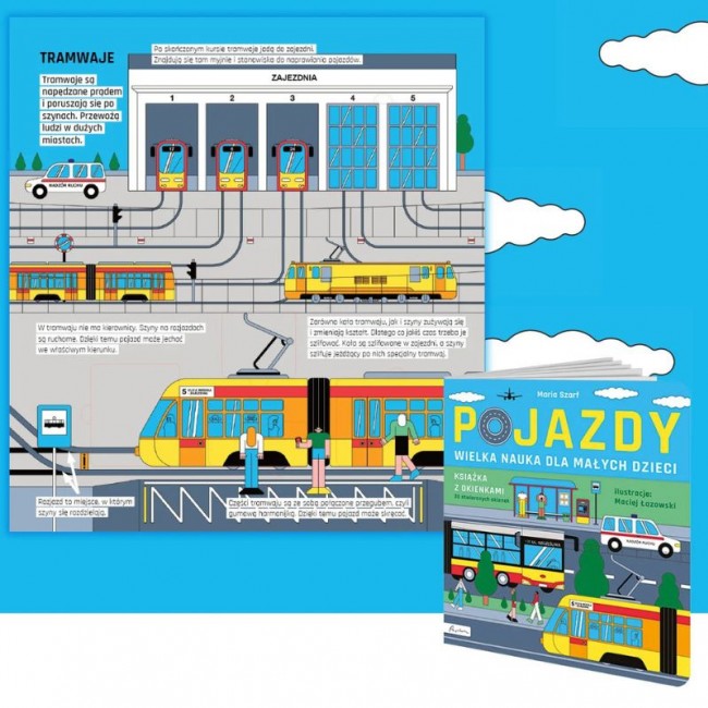 Książka "Wielka nauka dla małych dzieci. Pojazdy" Wydawnictwo Papilon