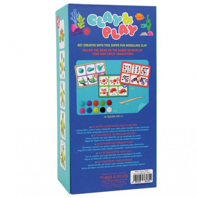Zestaw z gliną Floss&Rock - Clay&Play Podwodny Świat