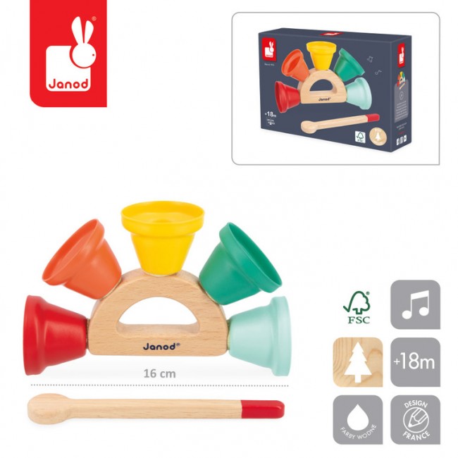 Dzwoneczki janczary Janod - Gioia 18m+