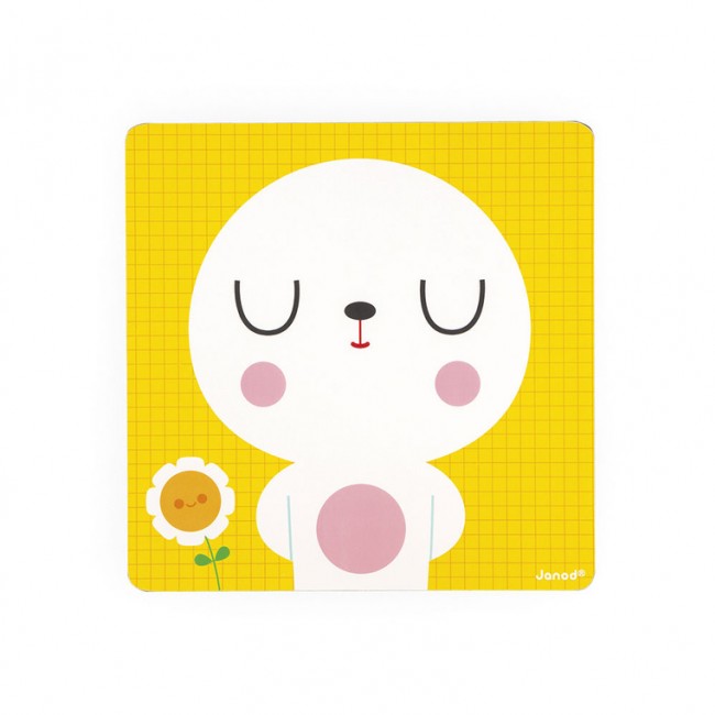 Magnetyczna układanka Janod - Emocje Miś 2+