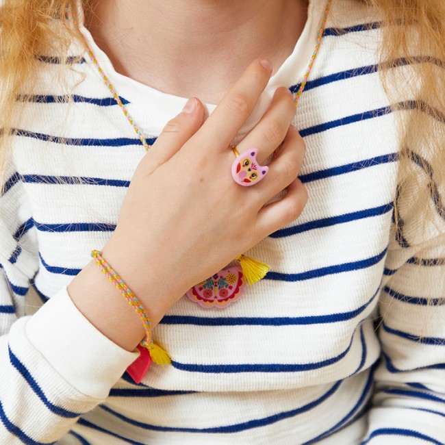 Zestaw kreatywny do tworzenia biżuterii dla przyjaciółek Janod - Klejnoty przyjaźni 8+