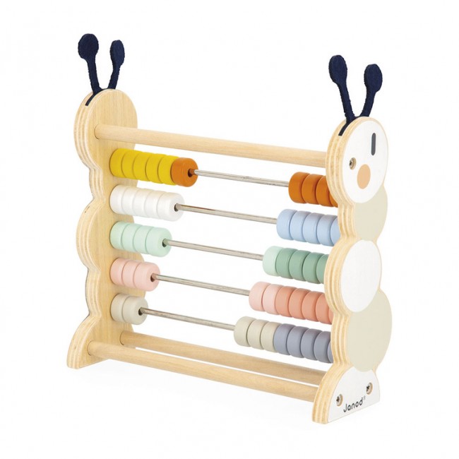 Drewniane liczydło Gąsienica Janod - Sweet Cocoon 18m+