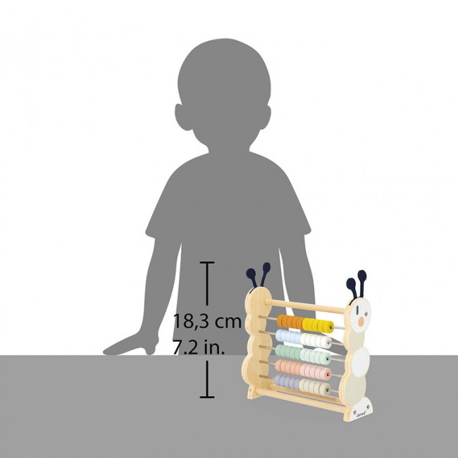 Drewniane liczydło Gąsienica Janod - Sweet Cocoon 18m+