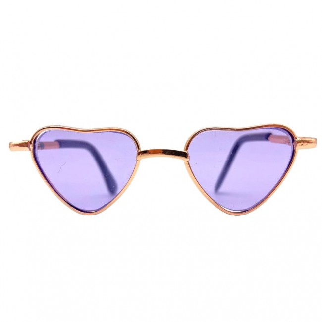 Okulary w kształcie serca dla Alpaki Inkari - Violet
