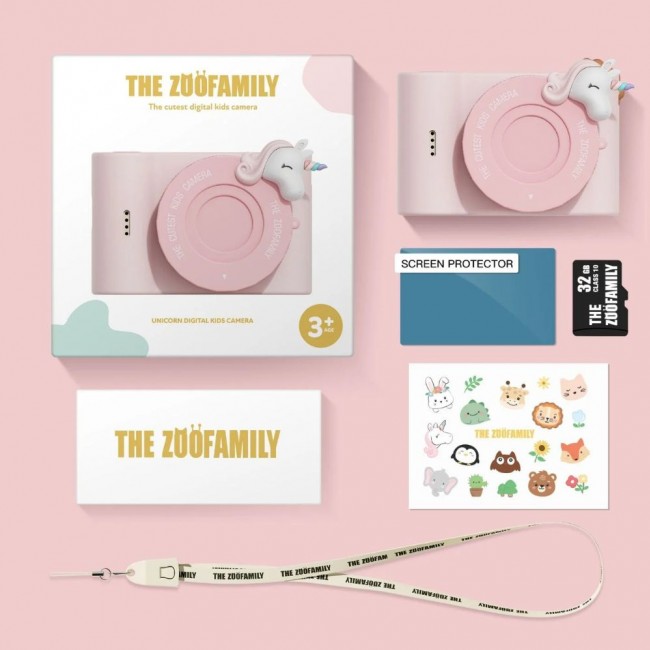 Aparat cyfrowy dla dzieci Full HD Urban Zoo The Zoofamily - Jednorożec
