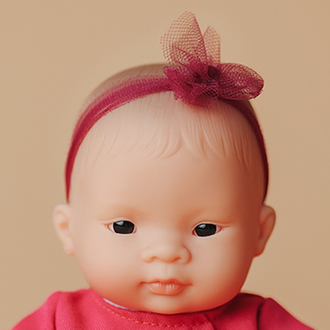 Lalka dziewczynka Miniland Baby Doll My Friends & Me - Azjatka 21 cm