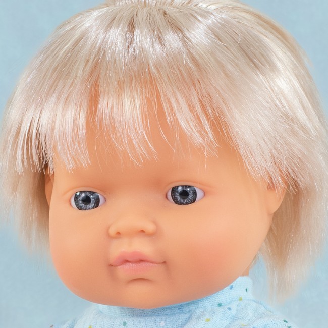 Lalka chłopiec Miniland My Friends & Me - Europejczyk Jasny Blond 38 cm