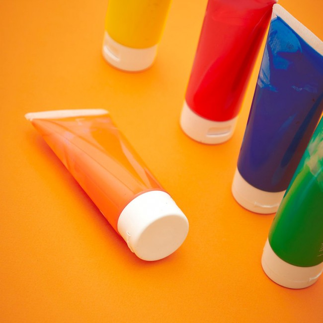 Farbki do malowania rękami 5 kolorów Janod 12m+