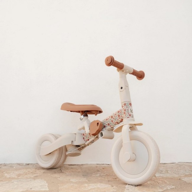 Rowerek trójkołowy 4w1 z rączką Little Dutch - Sunny Flower