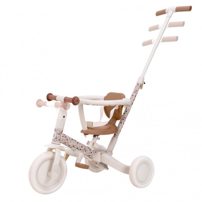 Rowerek trójkołowy 4w1 z rączką Little Dutch - Sunny Flower