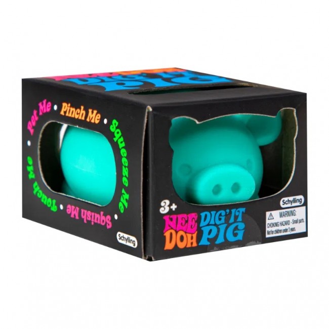 Sensoryczny gniotek Schylling - Dig It Pig Needoh