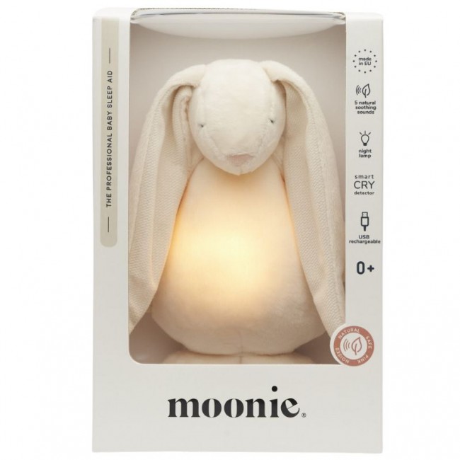 Szumiący królik z lampką Basic Moonie 2.0 - Cream