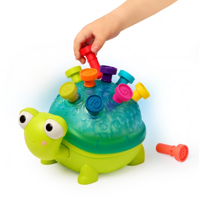 Interaktywny żółw edukacyjny - do nauki liczenia i kolorów B. Toys - Teaching Turtle Zielony