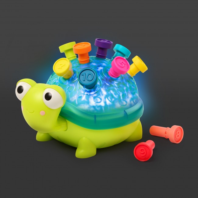 Interaktywny żółw edukacyjny - do nauki liczenia i kolorów B. Toys - Teaching Turtle Zielony