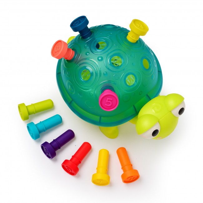 Interaktywny żółw edukacyjny - do nauki liczenia i kolorów B. Toys - Teaching Turtle Zielony