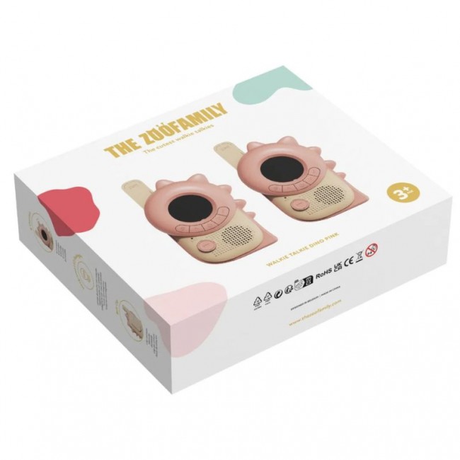 Walkie Talkie dla dzieci The Zoofamily - Dinozaur różowy