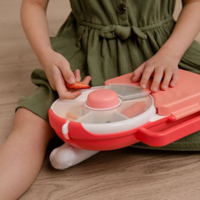 Śniadaniówka dla dzieci Lunchbox Snack Spinner 2w1 Gobe - Watermelon Pink