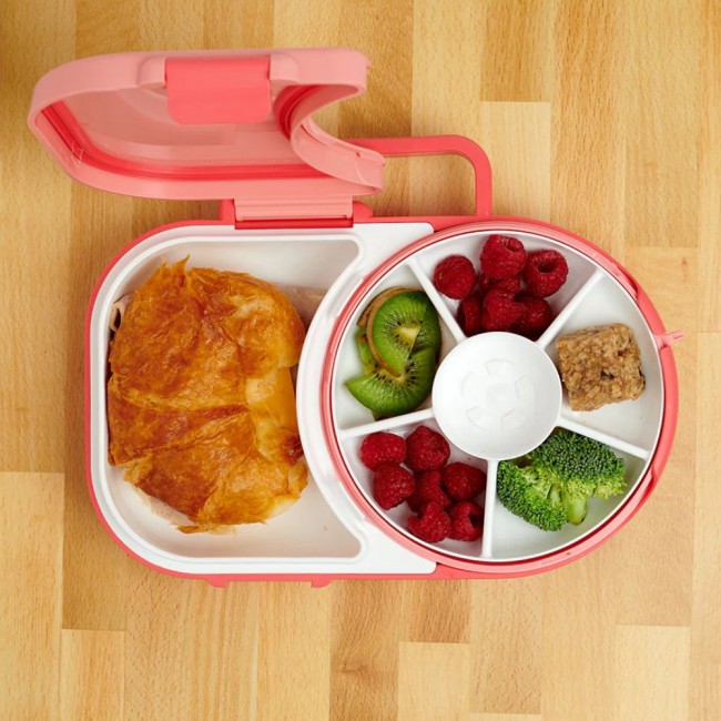 Śniadaniówka dla dzieci Lunchbox Snack Spinner 2w1 Gobe - Watermelon Pink
