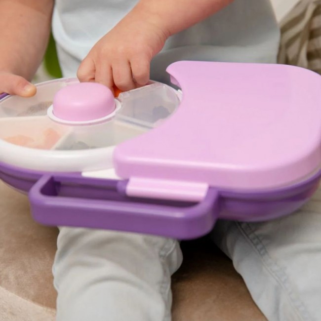 Śniadaniówka dla dzieci Lunchbox Snack Spinner 2w1 Gobe - Grape Purple