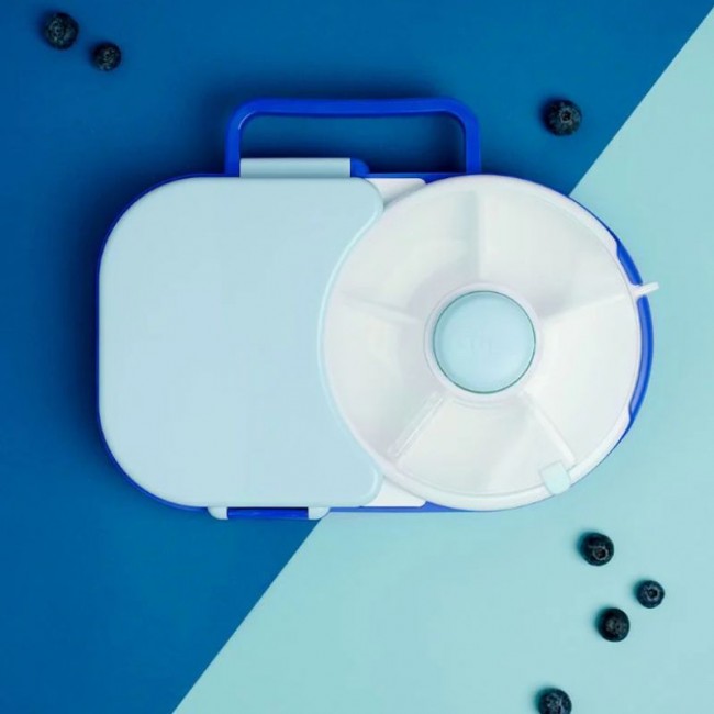 Śniadaniówka dla dzieci Lunchbox Snack Spinner 2w1 Gobe - Blueberry Blue