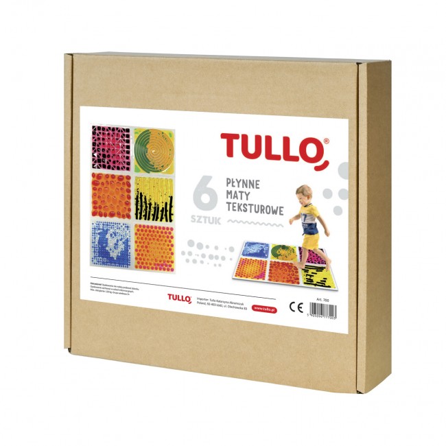 Ścieżka sensoryczna Tullo - sensoryczne płytki z cieczą fakturowe 30 cm 6 szt.