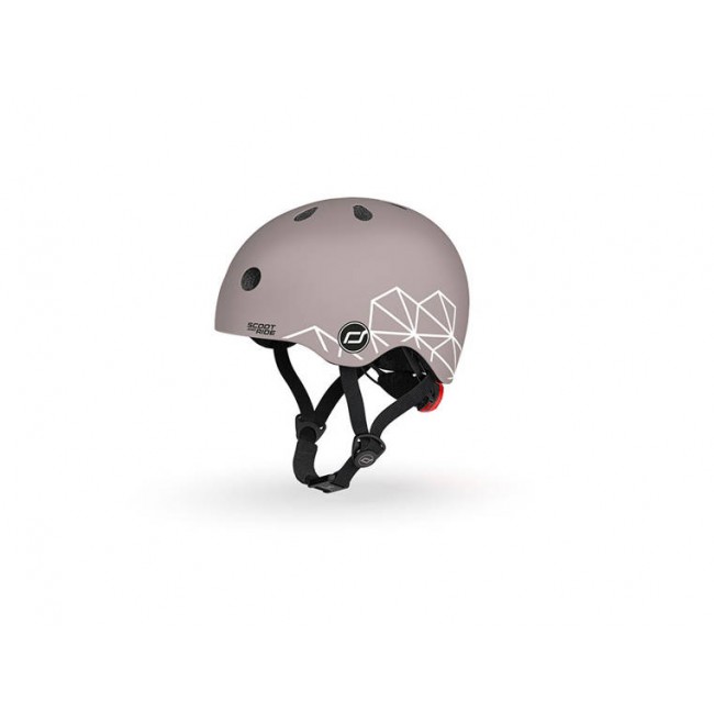 OUTLET Kask dla dzieci SCOOTANDRIDE XXS-S 1-5 lat - Brown Lines
