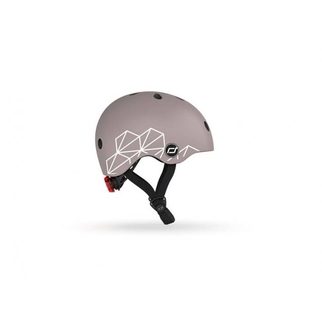 OUTLET Kask dla dzieci SCOOTANDRIDE XXS-S 1-5 lat - Brown Lines