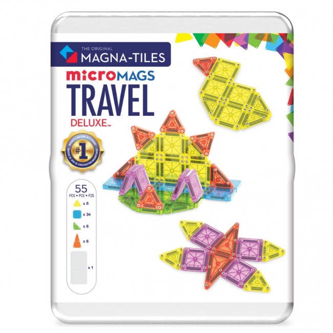 Klocki magnetyczne MAGNA-TILES - microMAGS Travel XL 55 el.