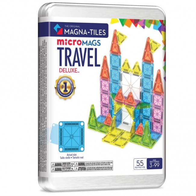 Klocki magnetyczne MAGNA-TILES - microMAGS Travel XL 55 el.