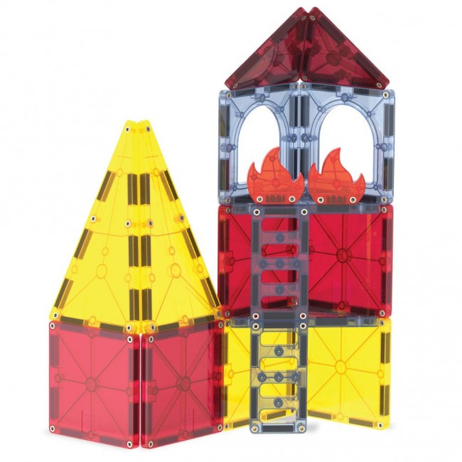 Klocki magnetyczne MAGNA-TILES - Straż Pożarna 27 el.
