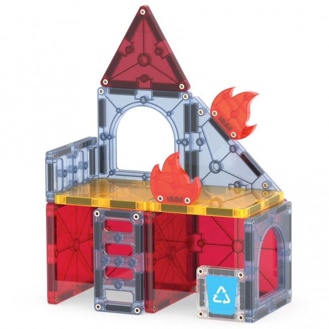Klocki magnetyczne MAGNA-TILES - Straż Pożarna 27 el.
