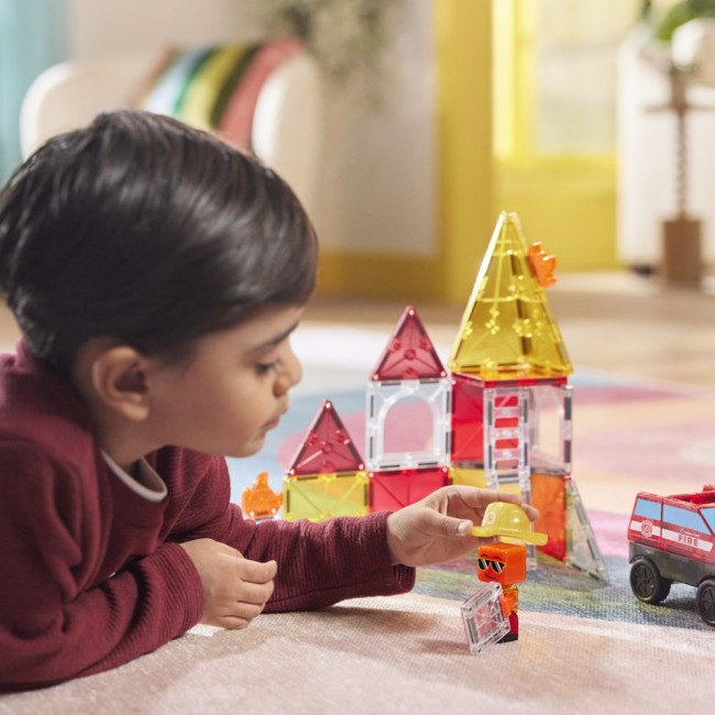 Klocki magnetyczne MAGNA-TILES - Straż Pożarna 27 el.