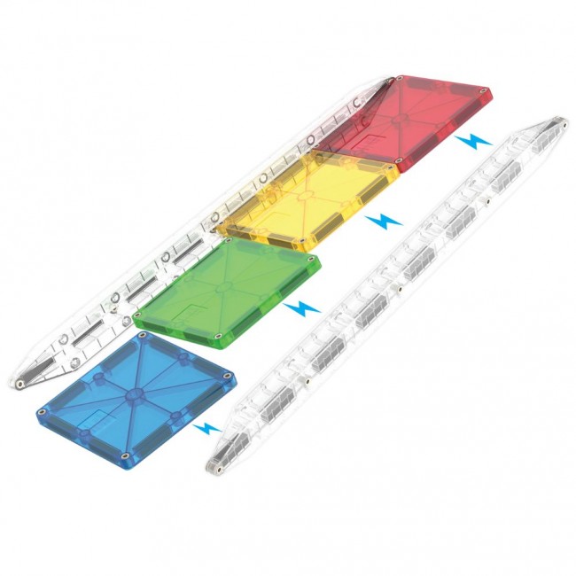 Magnetyczny kulodrom MAGNA-TILES - Rail Racers XL 90 el.