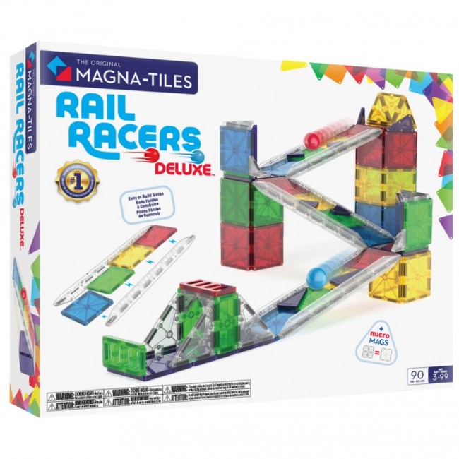 Magnetyczny kulodrom MAGNA-TILES - Rail Racers XL 90 el.