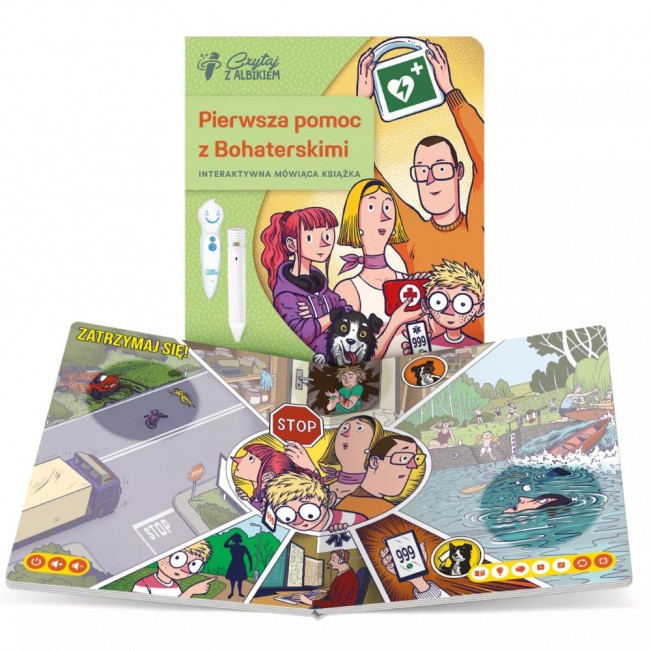 Książka Czytaj z Albikiem Albi - Pierwsza pomoc z Bohaterskimi