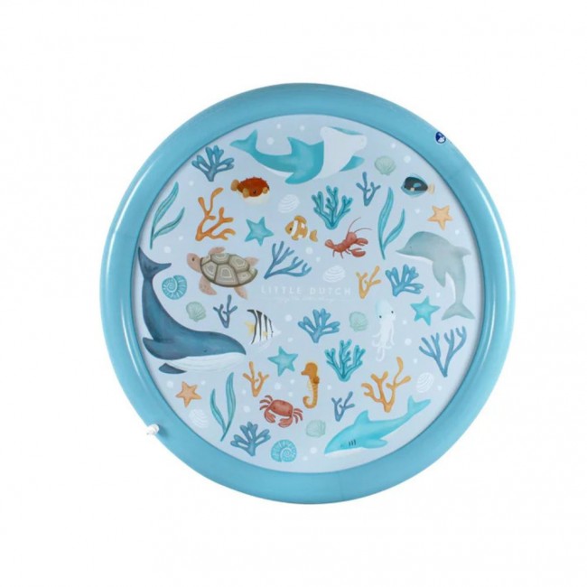 Mata wodna Little Dutch - Blue Ocean Dreams 150 cm