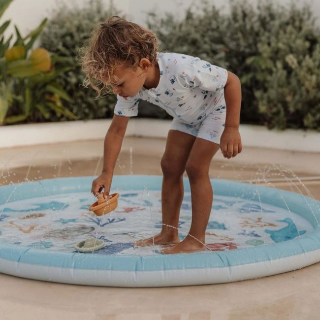 Mata wodna Little Dutch - Blue Ocean Dreams 150 cm