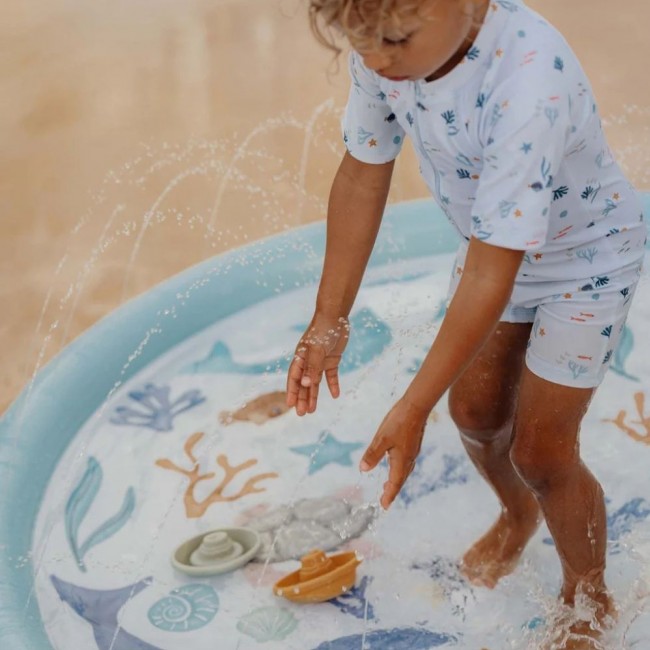 Mata wodna Little Dutch - Blue Ocean Dreams 150 cm